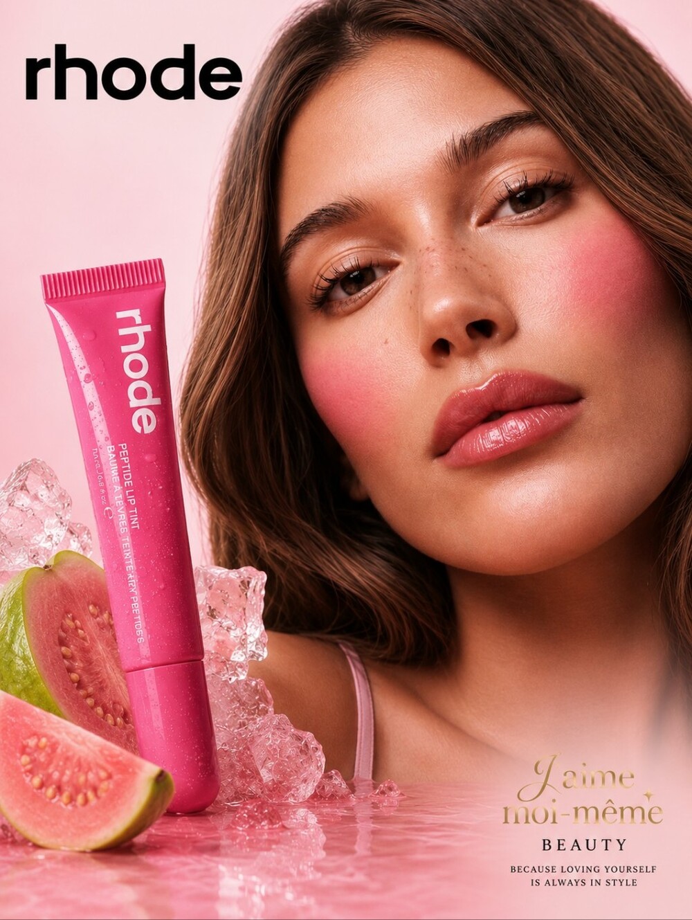 RHODE Skincare LIMITED EDITION lip Tint Peptide In Guava Spritz - NEW!